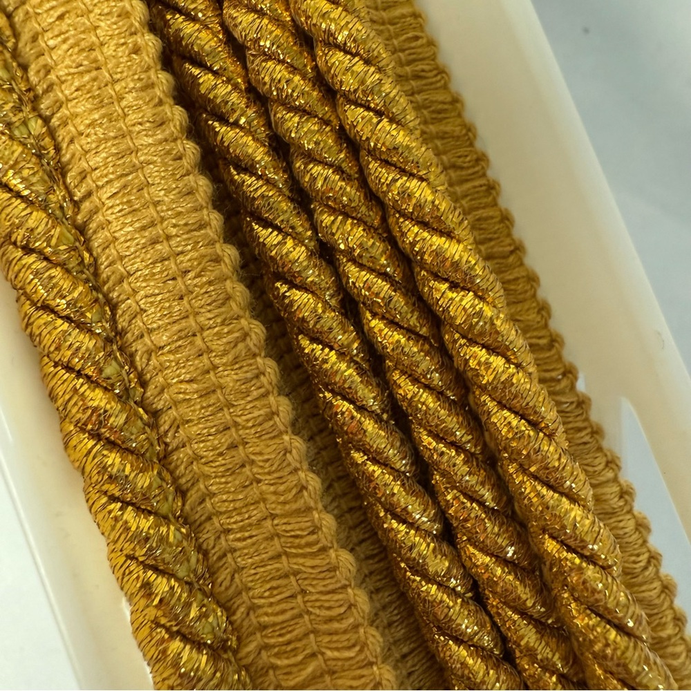 SIMPLICITY Gold Trim Rope NWT - Picture 2 of 4